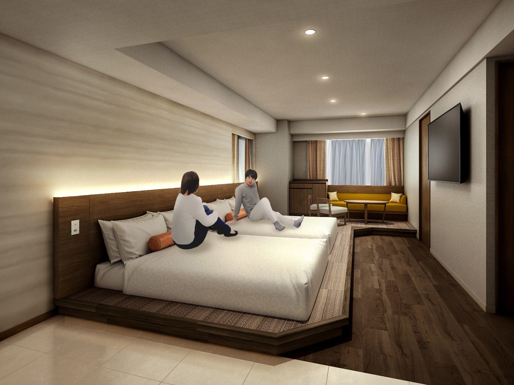 新客室「パノラマ／ハイフロアロイヤルグランデルーム」（15～24階・10室）