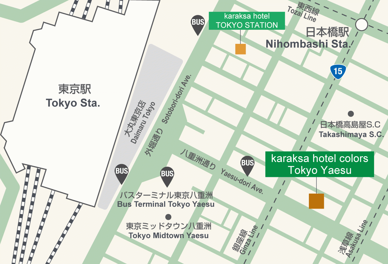 東京駅から約6分の好アクセス