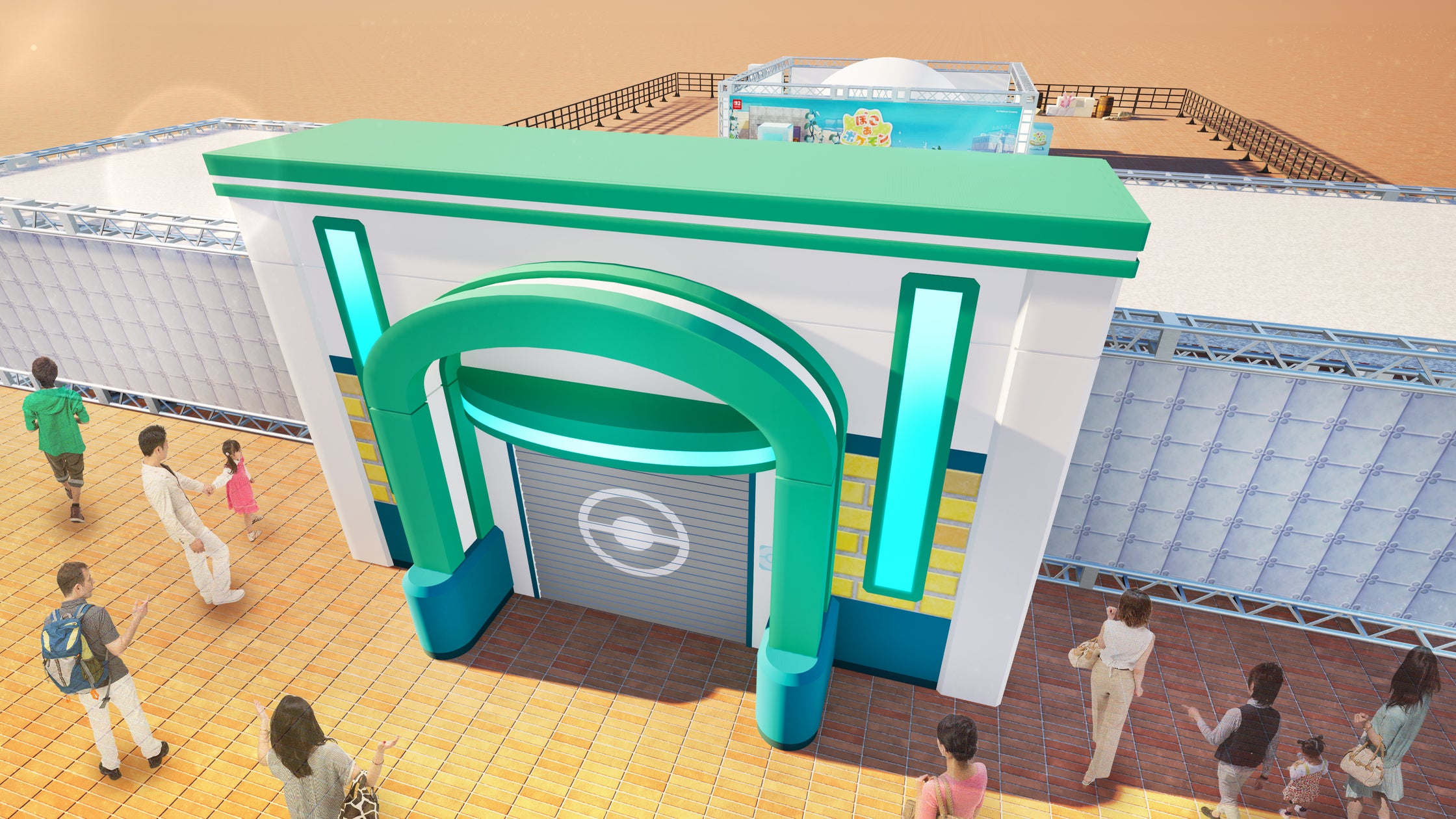 横浜赤レンガ倉庫に『ぽこポケ』ゲート出現!みなとみらいもゲームの世界に 横浜赤レンガ倉庫に『ぽこポケ』ゲート出現!みなとみらいもゲームの世界に