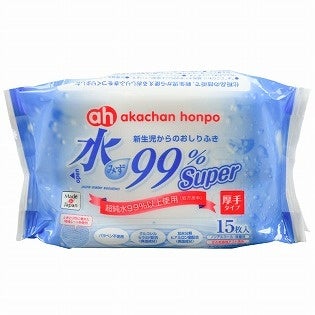 アカチャンホンポ 新生児からのおしりふき 水99% Super 厚手（携帯用）