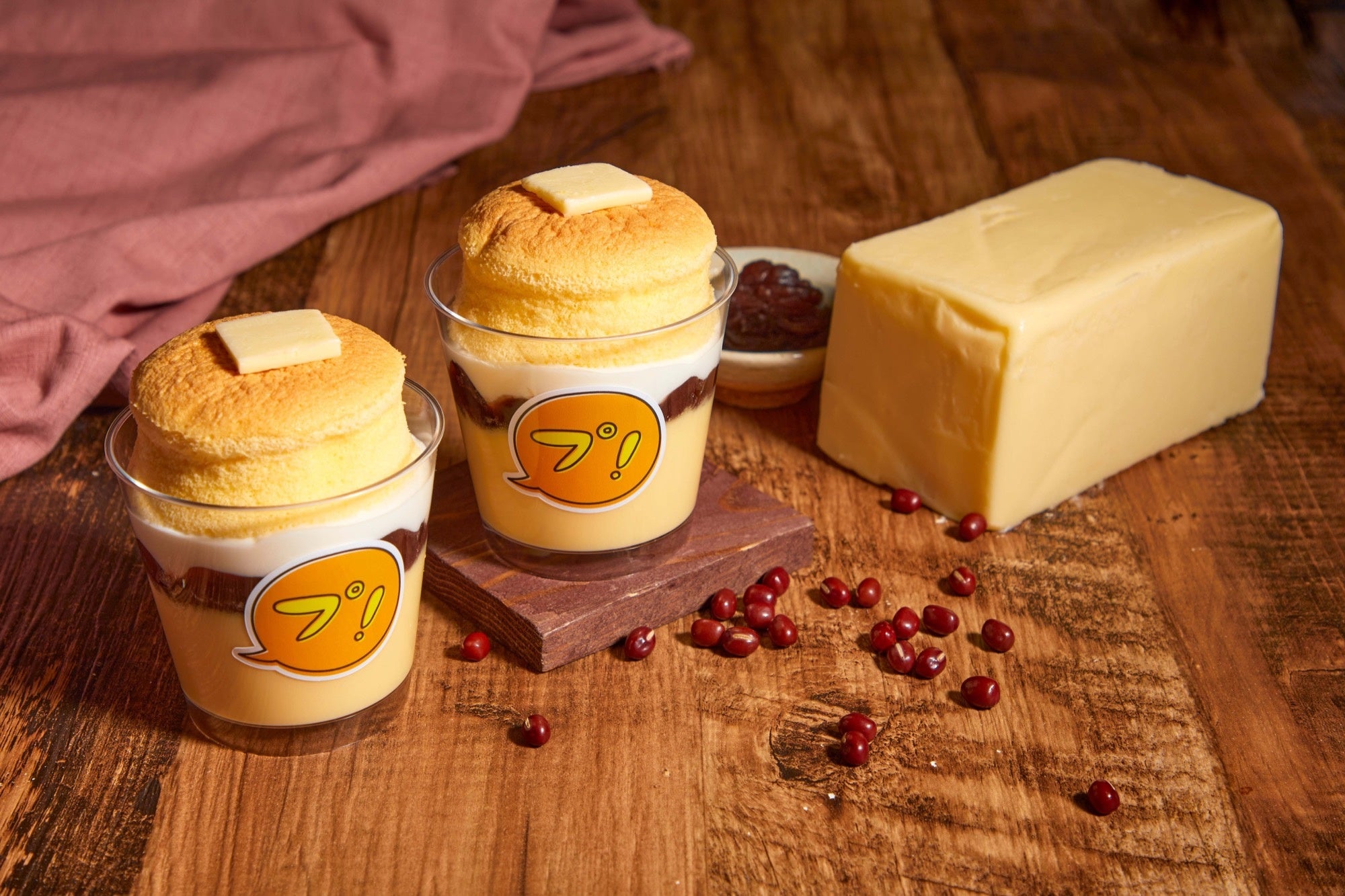 ふわしゅわカステラのあんバタープリン