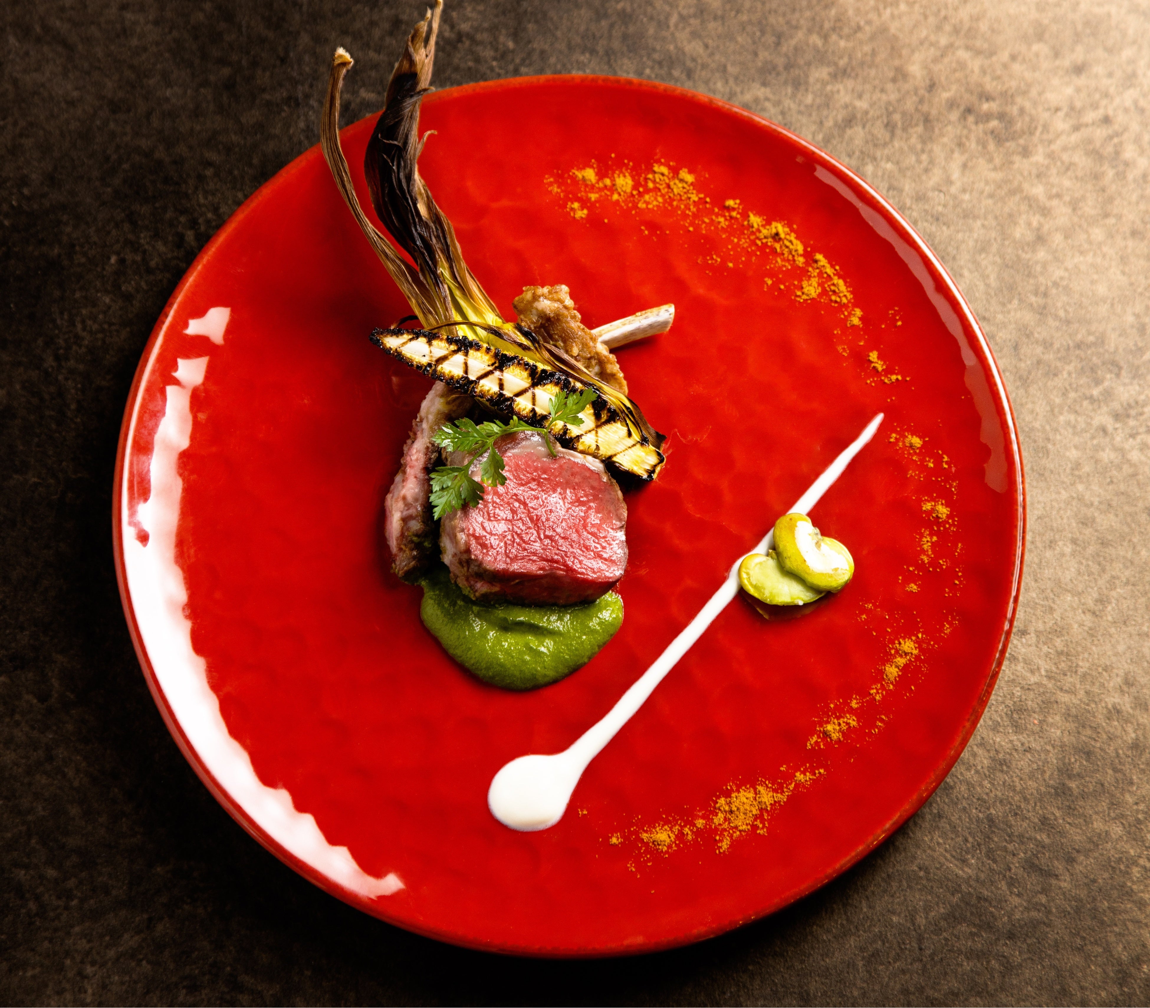 こだわりの「ラムチョップ」