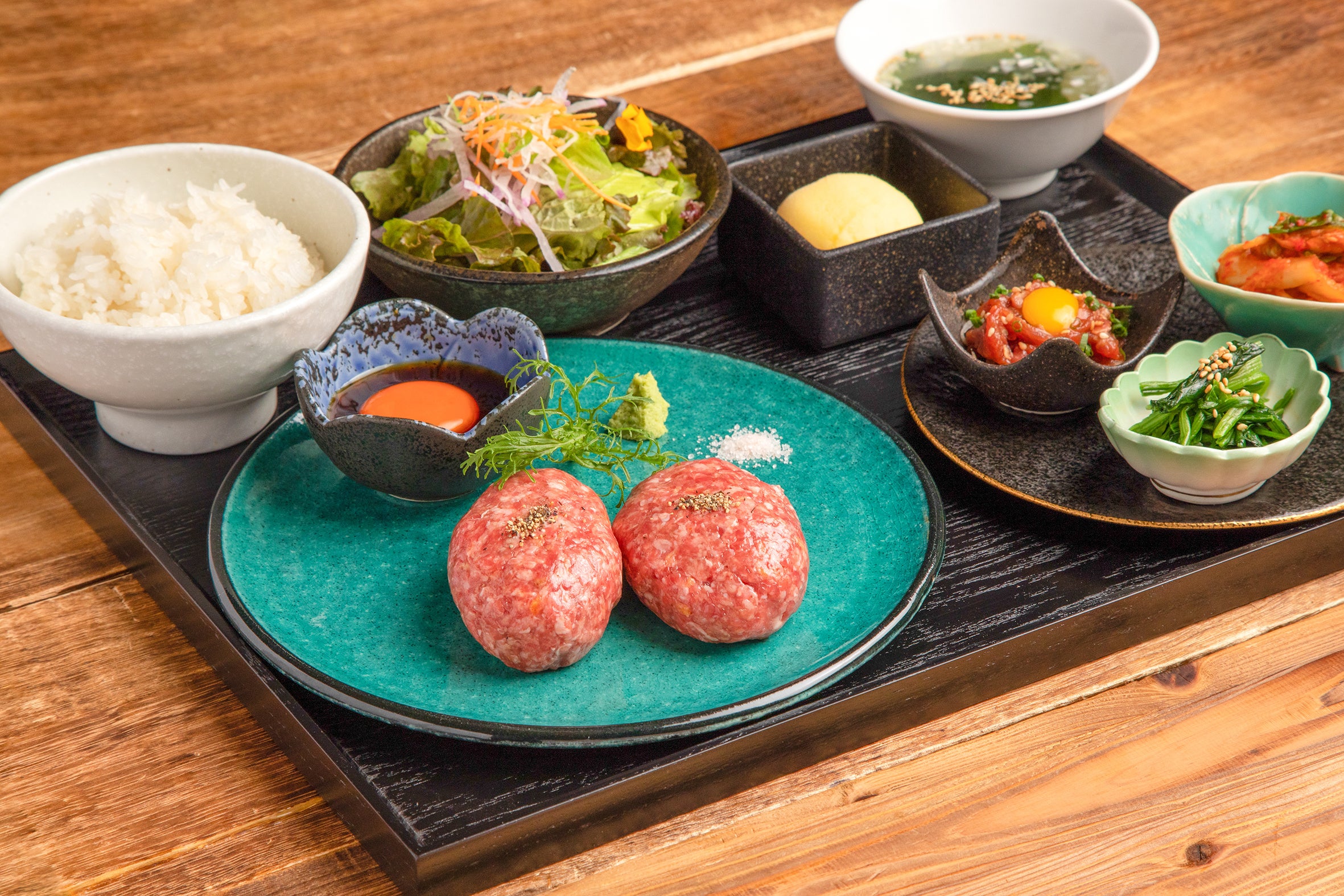 塩ラムバーグ＆タレラムバーグ御膳