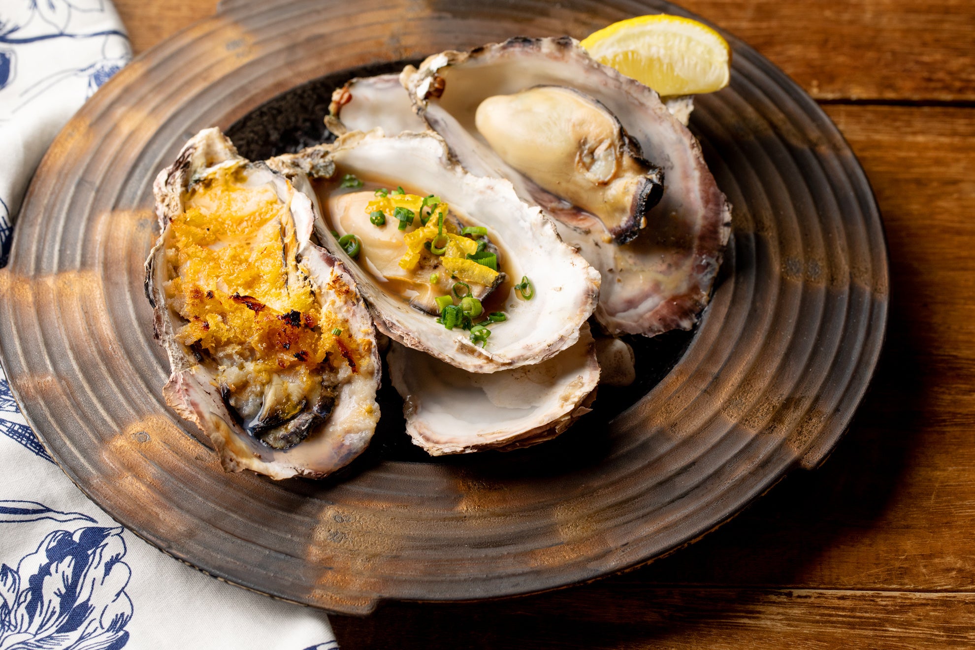 焼き牡蠣、蒸し牡蠣各種