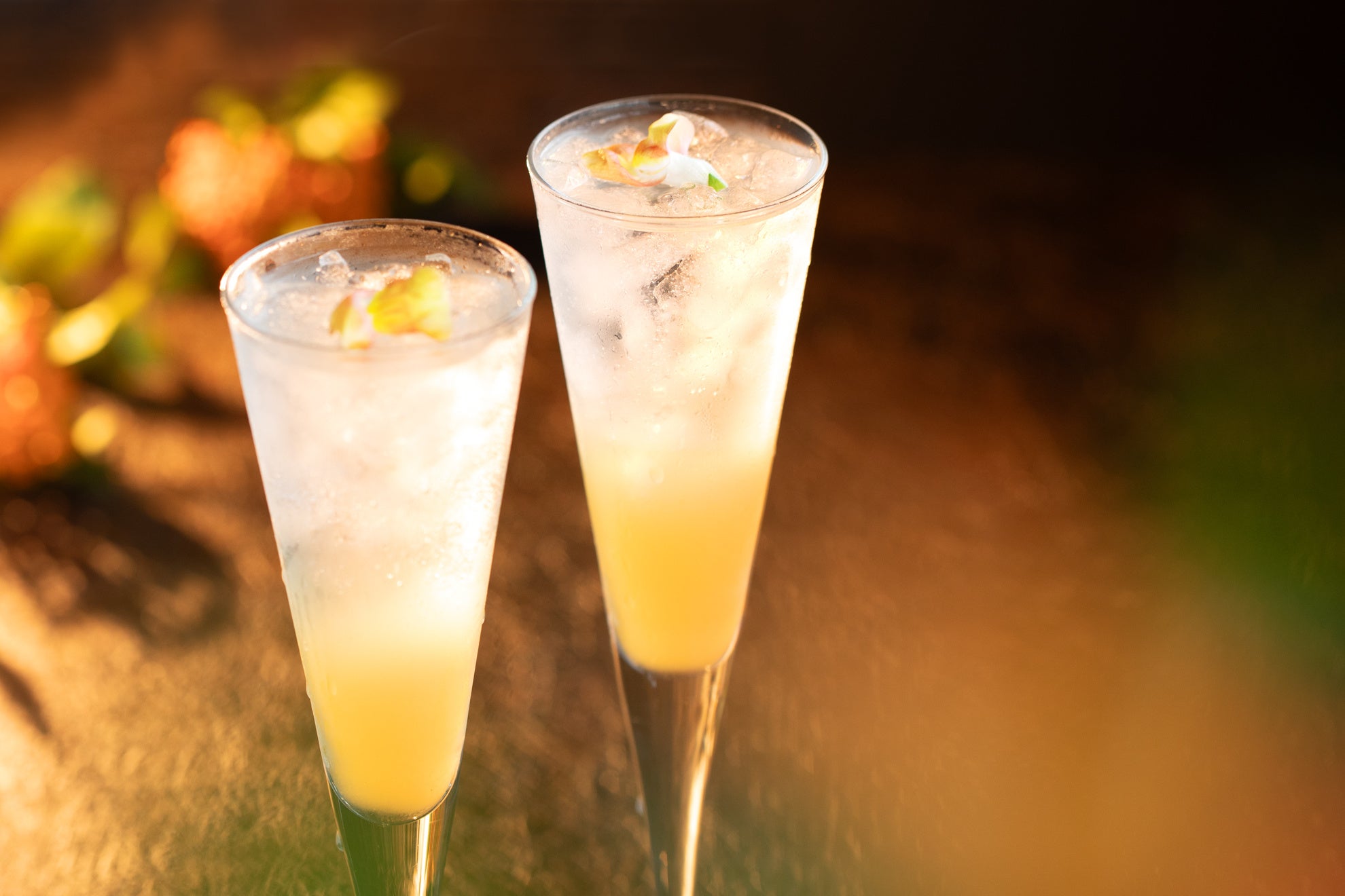 オリジナルの金木犀カクテル付き。　ノンアルコールへの変更も可能