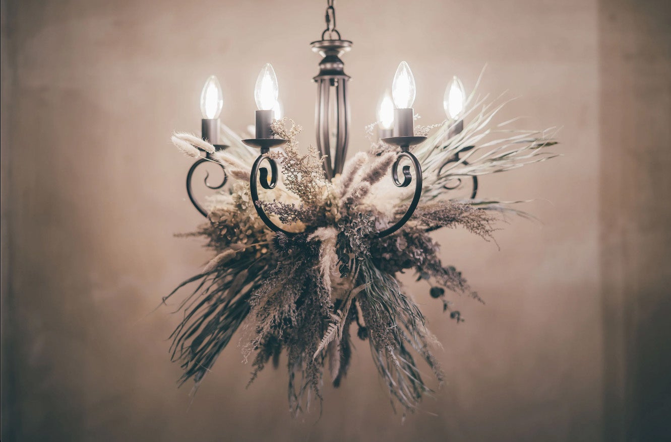 Globe Branches フラワーシャンデリア イタリア製フラワーシャンデリア（陶器お花シャンデリア