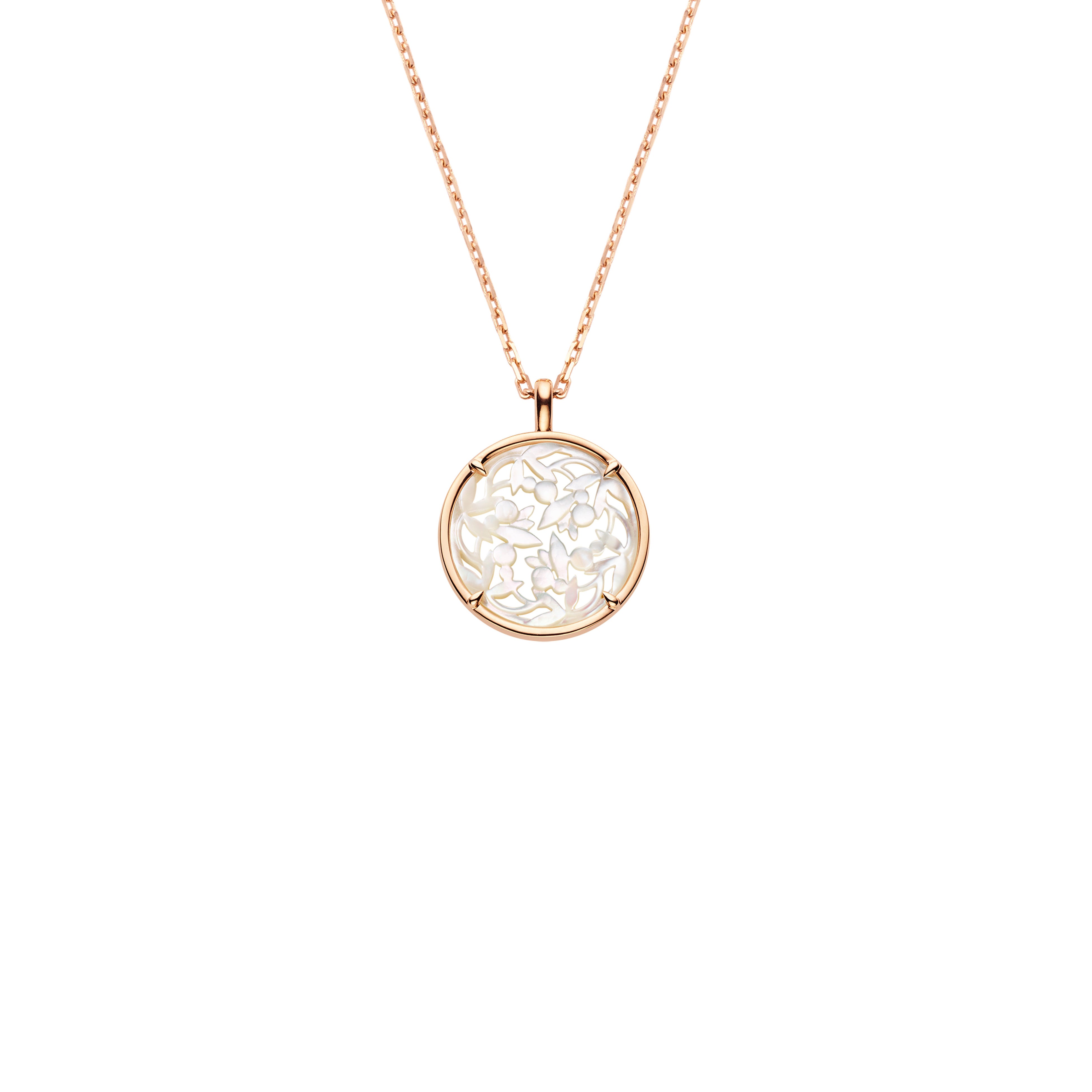 ダンテル ドゥ ローリエ  ペンダント（ミディアム）マザーオブパール