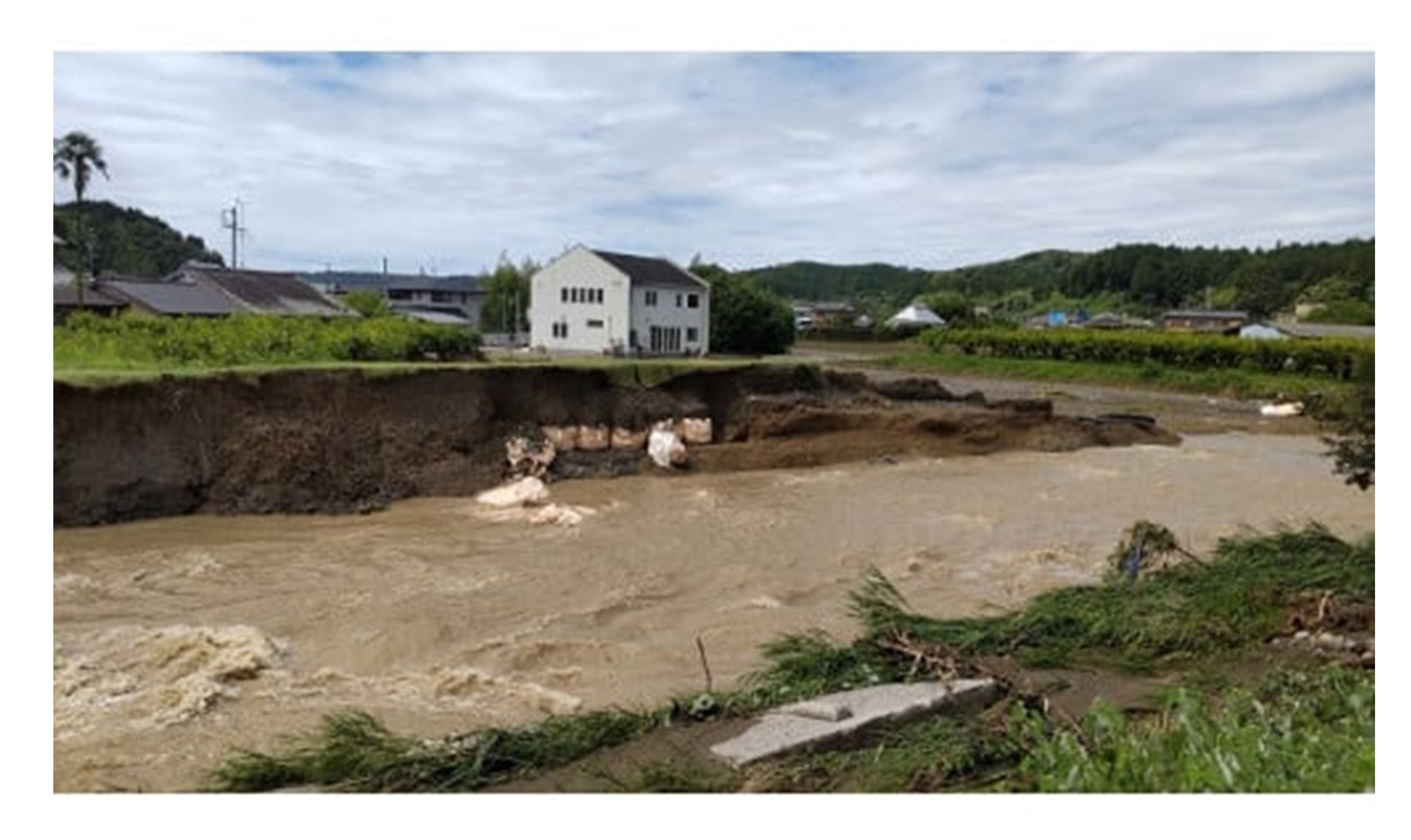 被害を受けた磐田市の様子