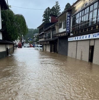被害を受けた和歌山県高野町の様子