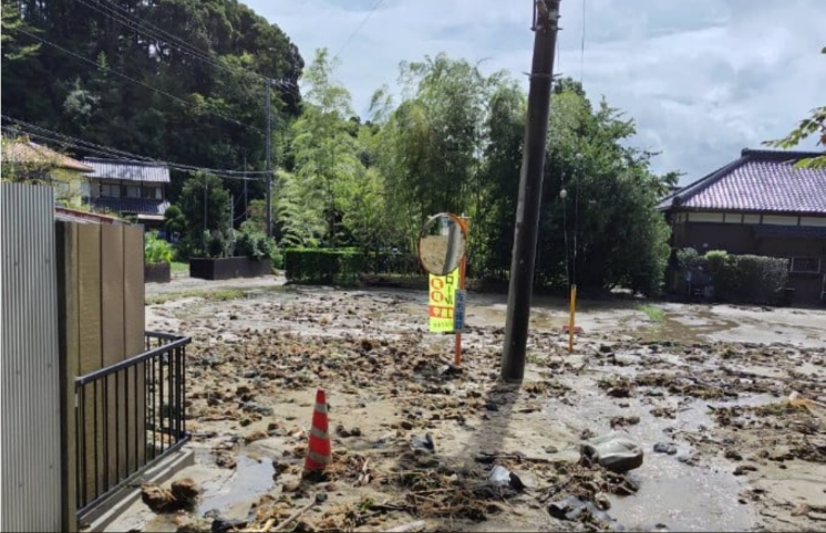 被災した千葉県大網白里市の様子