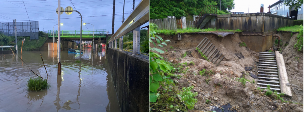 左：新庄市、右：最上町