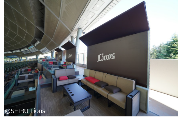 ＜auじぶん銀行ネット裏パーティーテラス（イメージ）