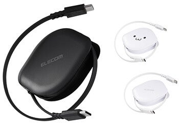 エレコム、必要な長さに調節できるスリムな巻き取り式USB Type-Cケーブル2タイプを発売|取扱サイト
