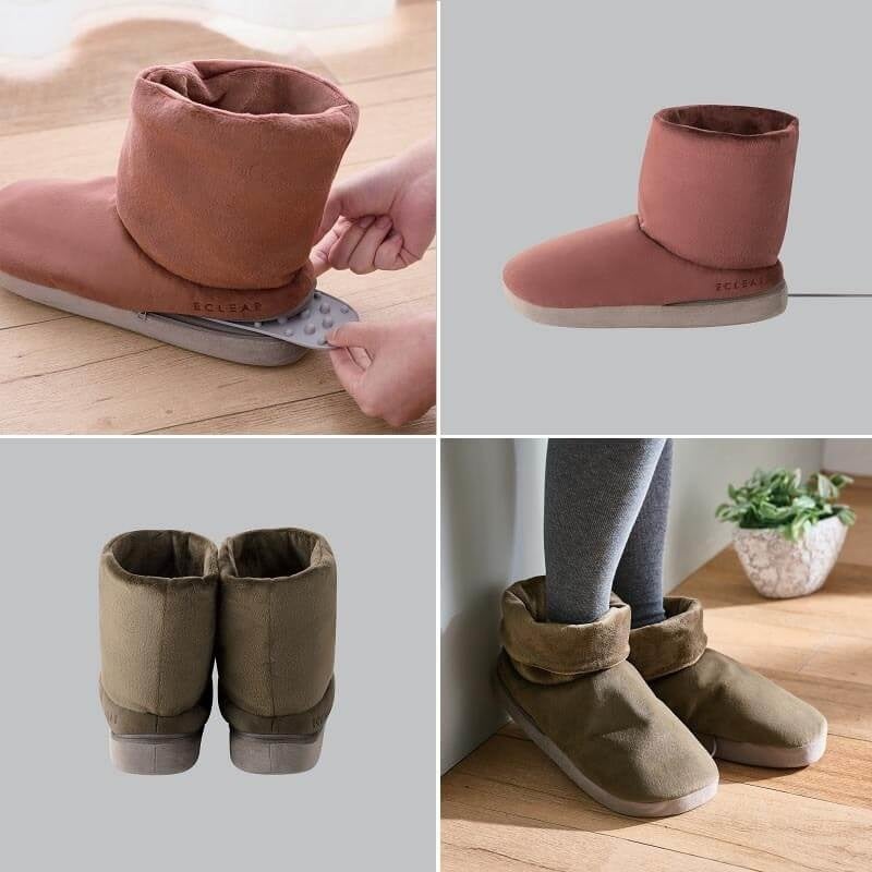 ▲ 脚底の指圧シートは取り出し可能。足首部分は、折り返しも可能