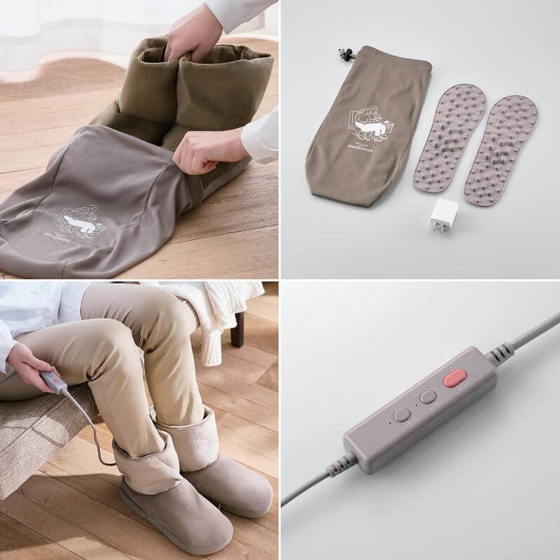 ▲ 収納や移動に便利な収納袋が付属。シンプルなボタンで簡単操作