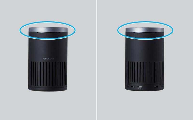 ▲ 前面・背面であわせて2つ無指向性 MEMSマイクにより、360度全方位カバー