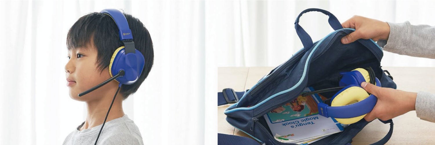 子どもの頭にピッタリフィットで持ち運びも便利