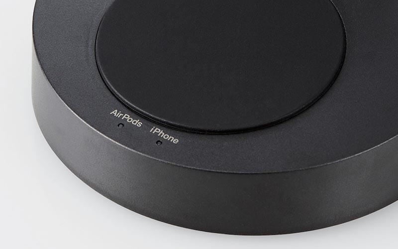 充電状況が確認できる動作確認LED付き(※刻印はW-MS03BKのみ)