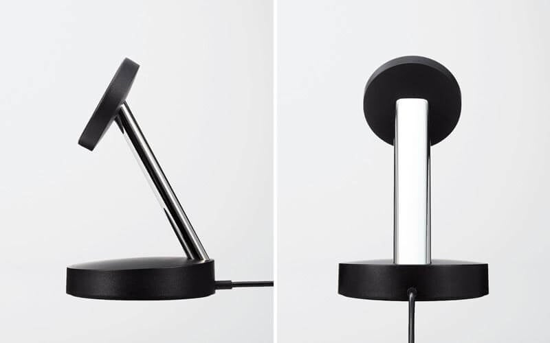 おもりを内蔵した安定感のある台座を採用