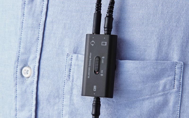 ポケットに引っ掛けられるクリップ付き