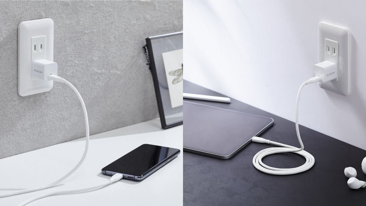 スマートフォンからタブレット端末まで幅広く高速充電が可能