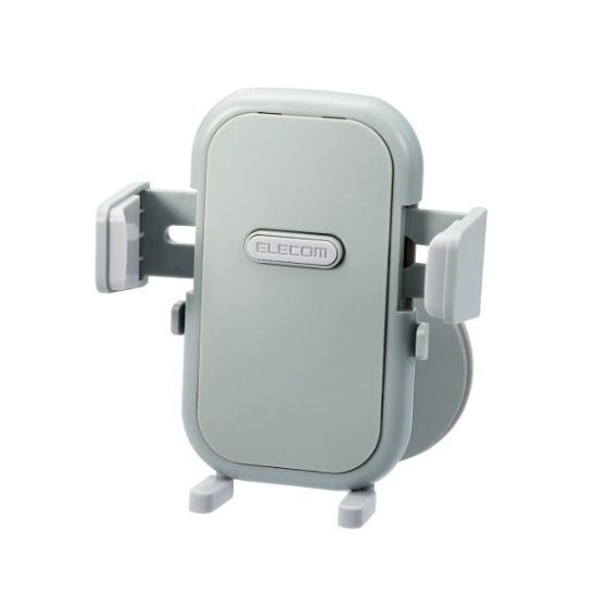 左右のアームと補助足でしっかり固定