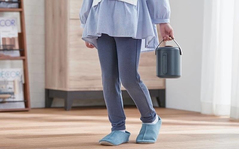 ハンドル付きで持ち運びのラクラク