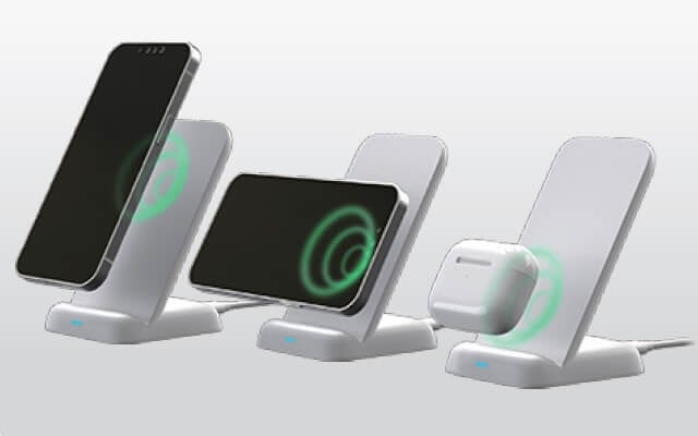 3コイル装備で多彩な充電が可能