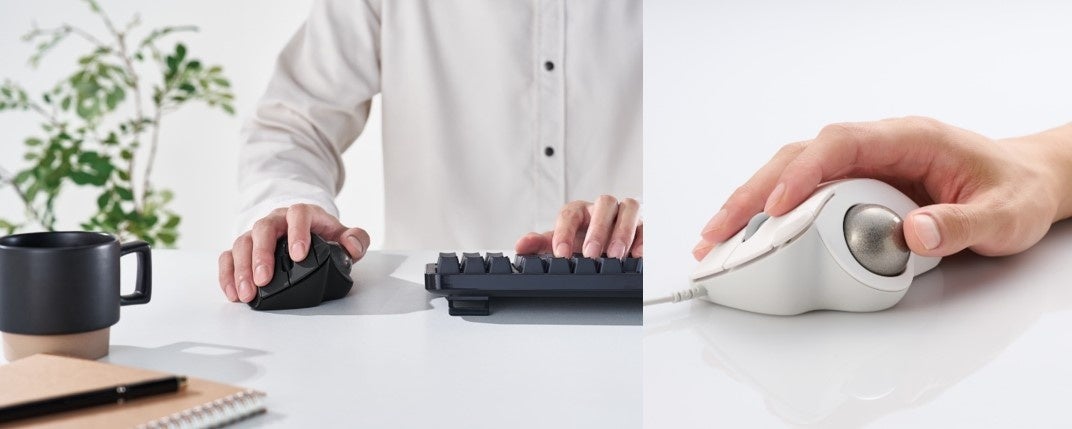 負担がかからない角度で作業が可能