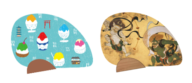 京うちわ2種（イメージ）