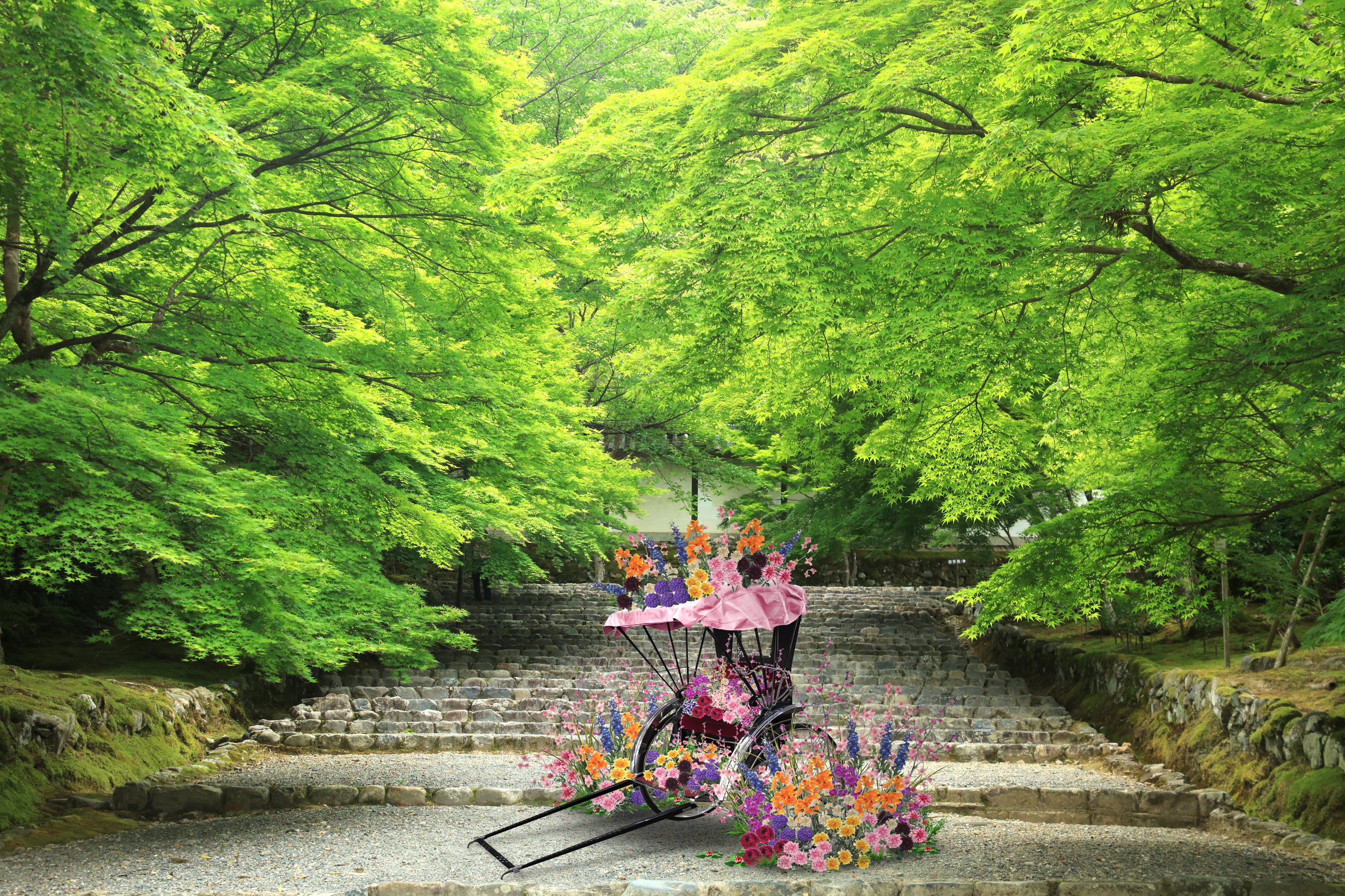 ※「花咲く人力車」モニュメント　イメージ