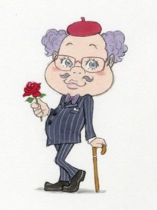 窪之内先生　イラストイメージ