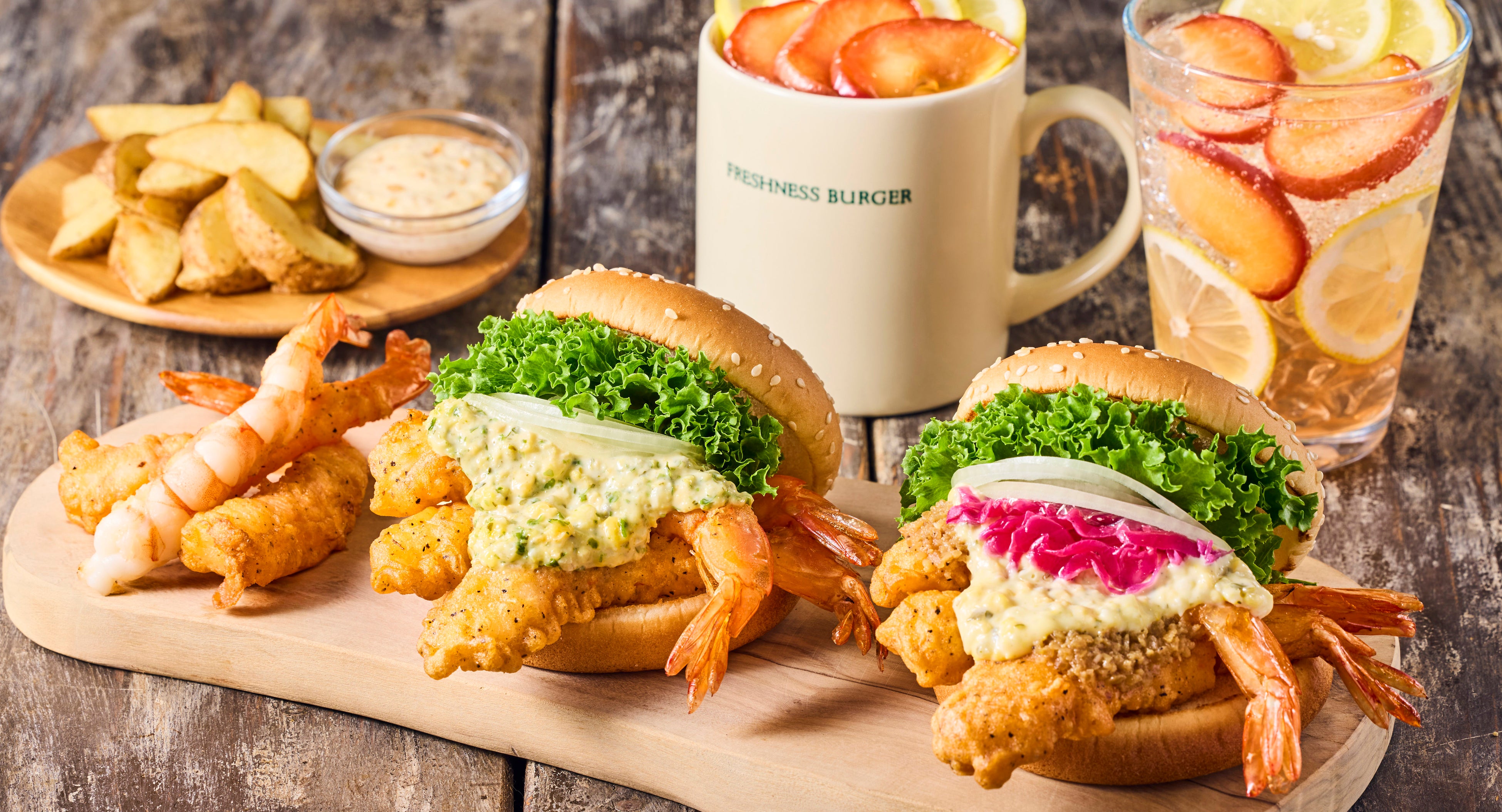 “神レベルのうまさ”と評されるブランド海老『神の海老』が、ついにバーガーに！贅沢3尾使用の限定メニューが新登場