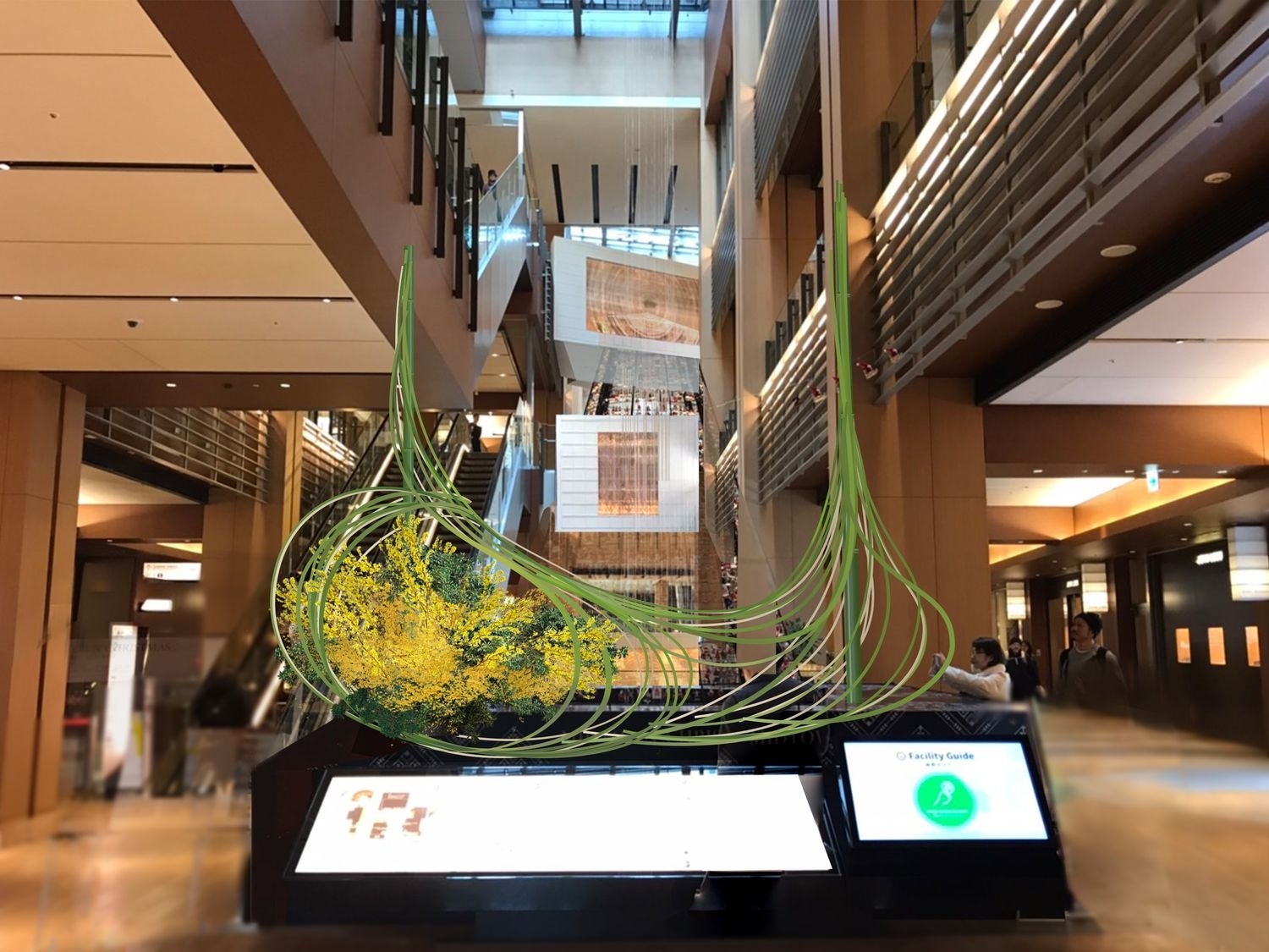 イメージ「内包する未来」（ガレリア1Fツリーシャワー）