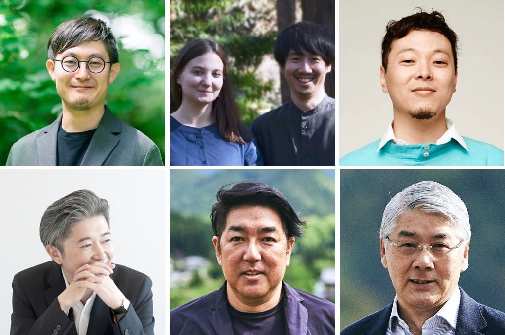 ▲左上から浜田晶則氏、アレクサンドラ・コヴァレヴァ氏 佐藤 敬氏、田仲 薫氏、永井一史氏、伊藤直樹氏、大南信也氏