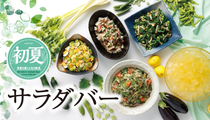 ブロンコビリーで、がっつりサラダ！ズッキーニやオクラ、なすやそら豆