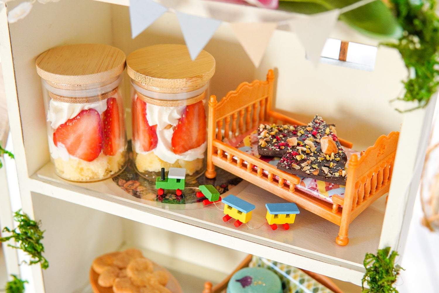 瓶ショートケーキ・割れチョコヘーゼルナッツ