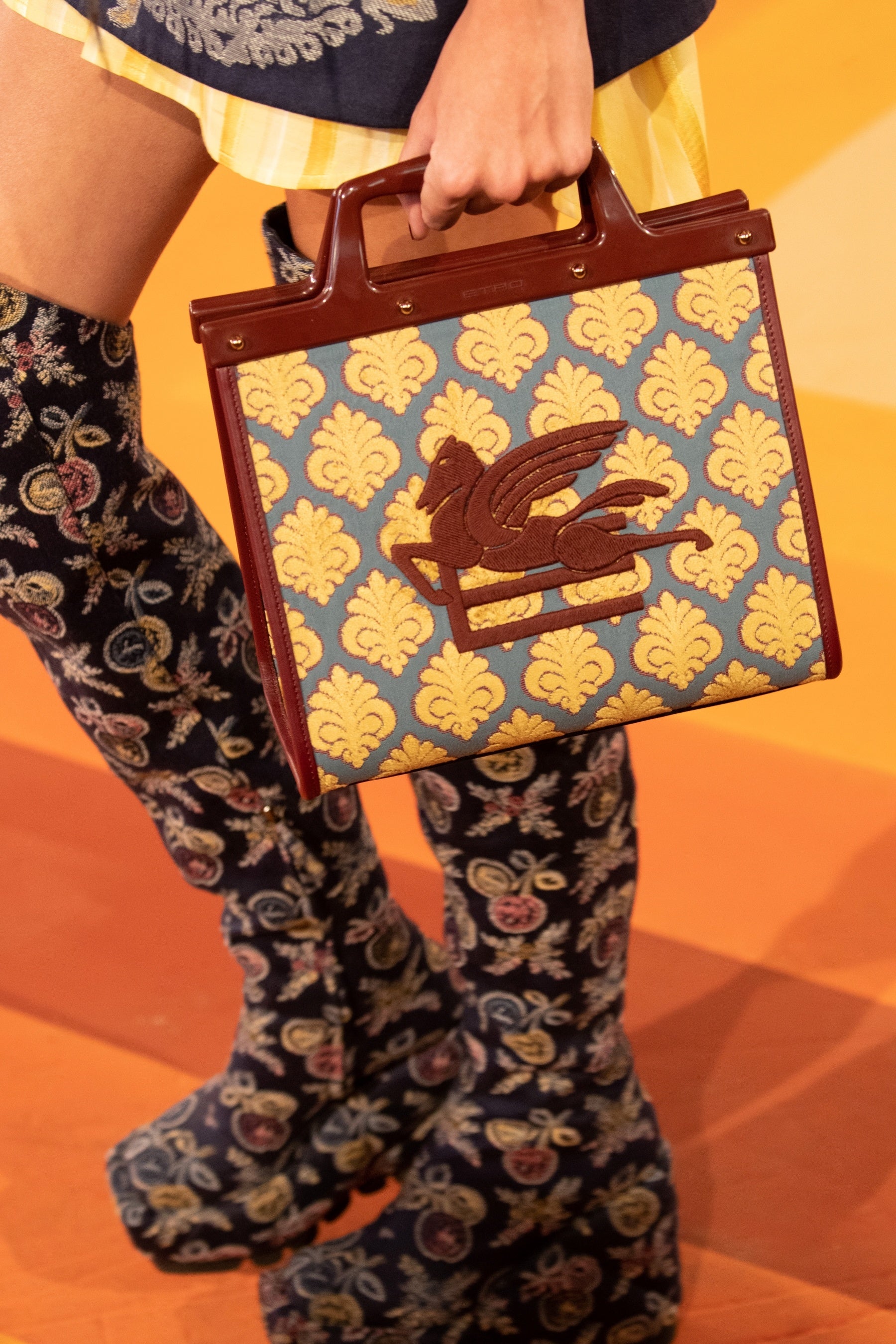 【ETRO】シンボル スモール デニム ラブ トロッター バッグ ラブトロッター バッグ | エトロ