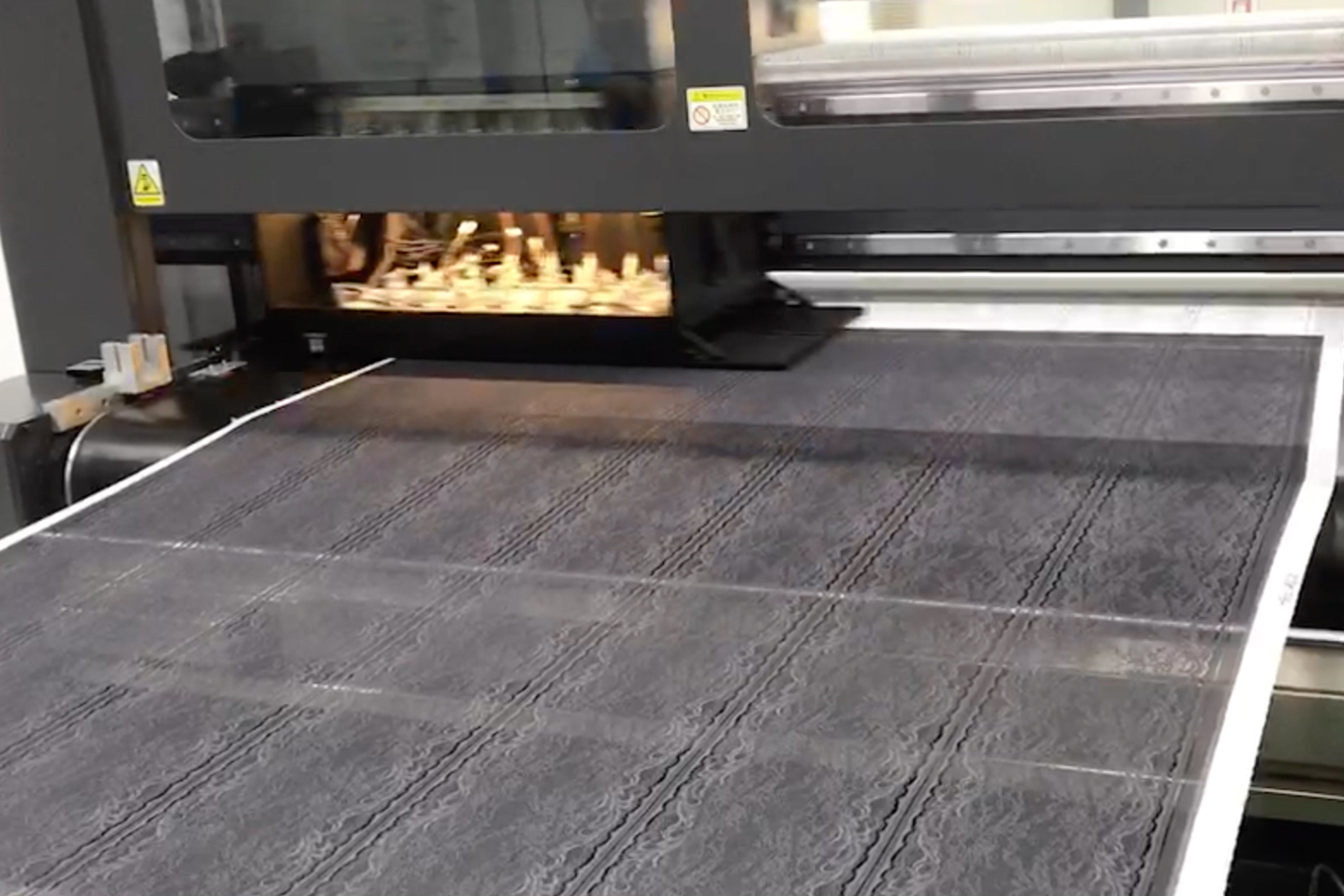 シーレースのプリントの様子