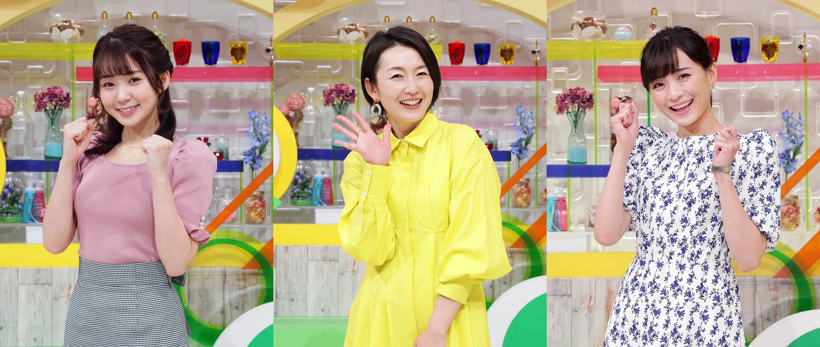 写真左から　冨田有紀、狩野恵里、繁田美貴