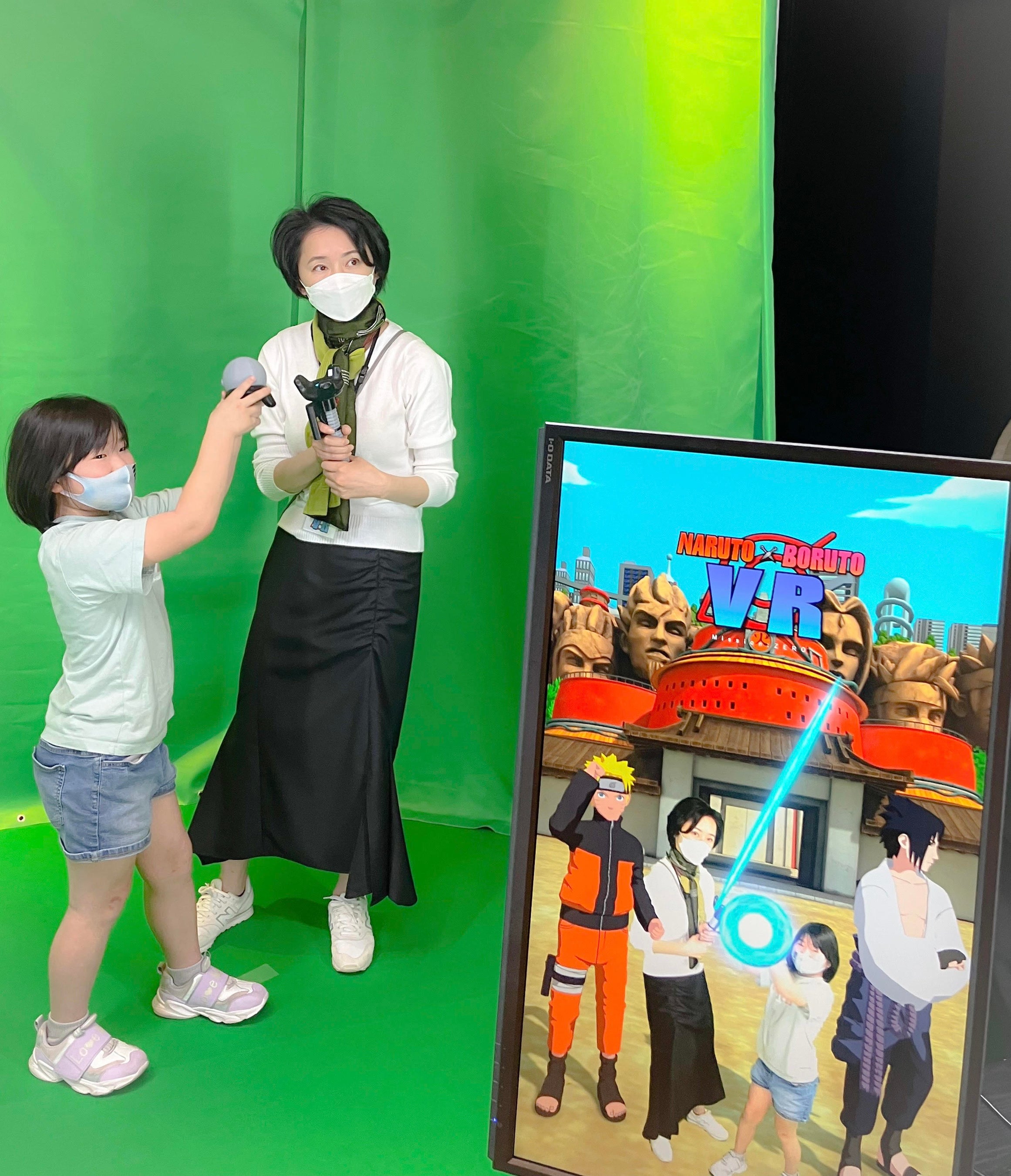 VRキャラクターと記念撮影（画像データプレゼント）