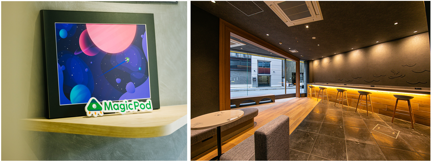 シンプルなエントランス