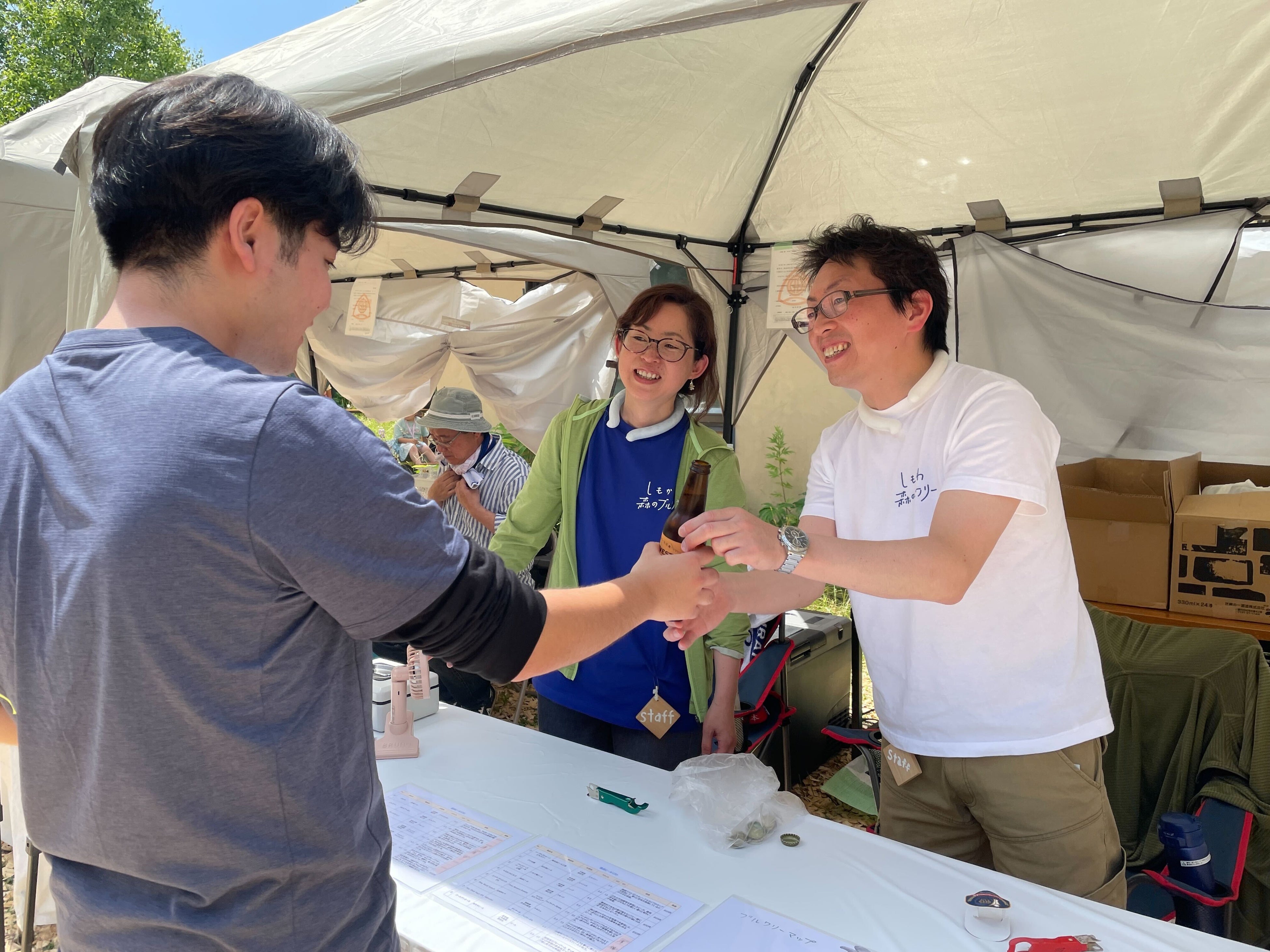 ブルーパブの開業を目指すベアーズ6期生のイベント出店の様子