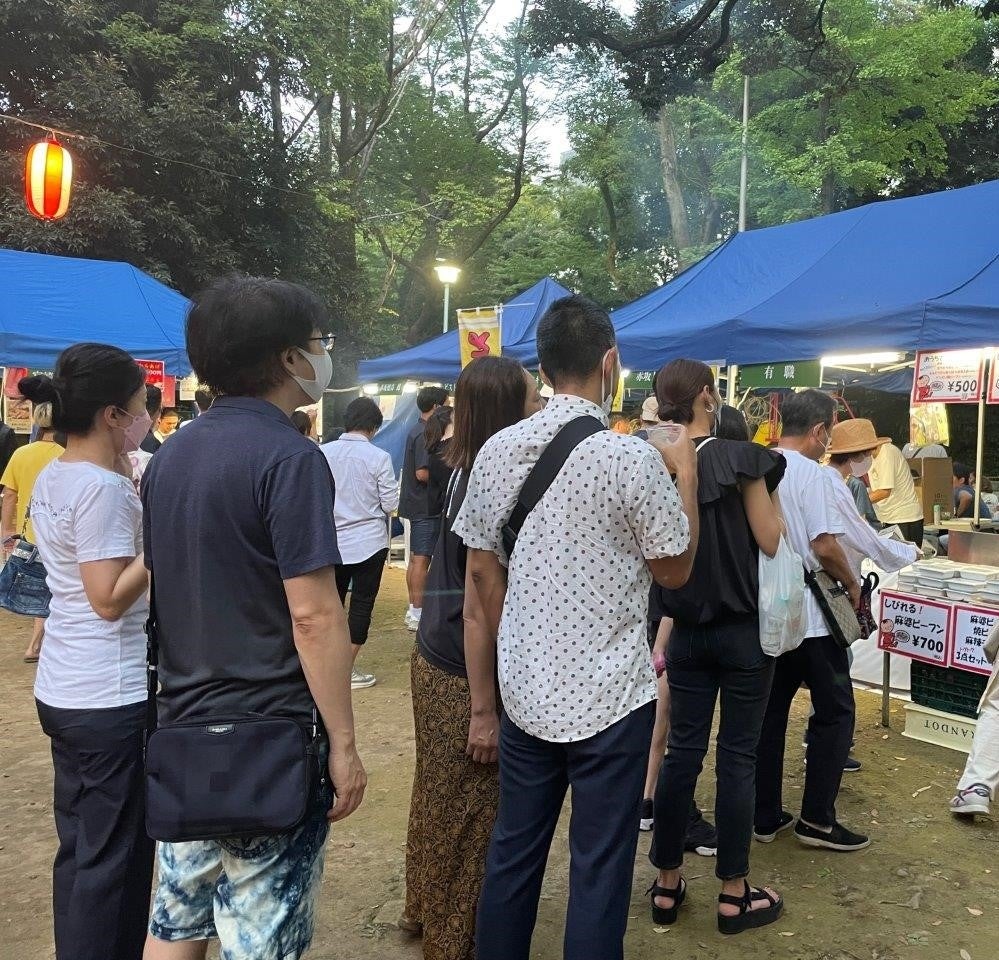 長蛇の列ができました