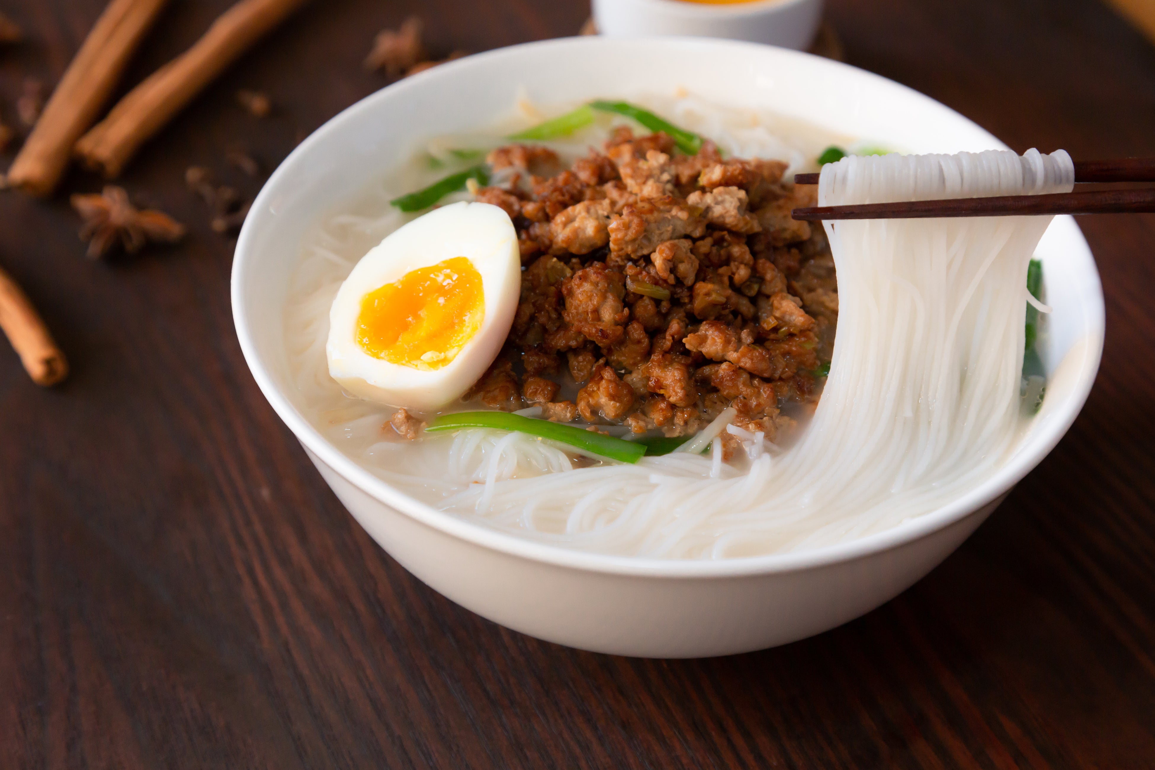 しなやかなお米のめんが特徴