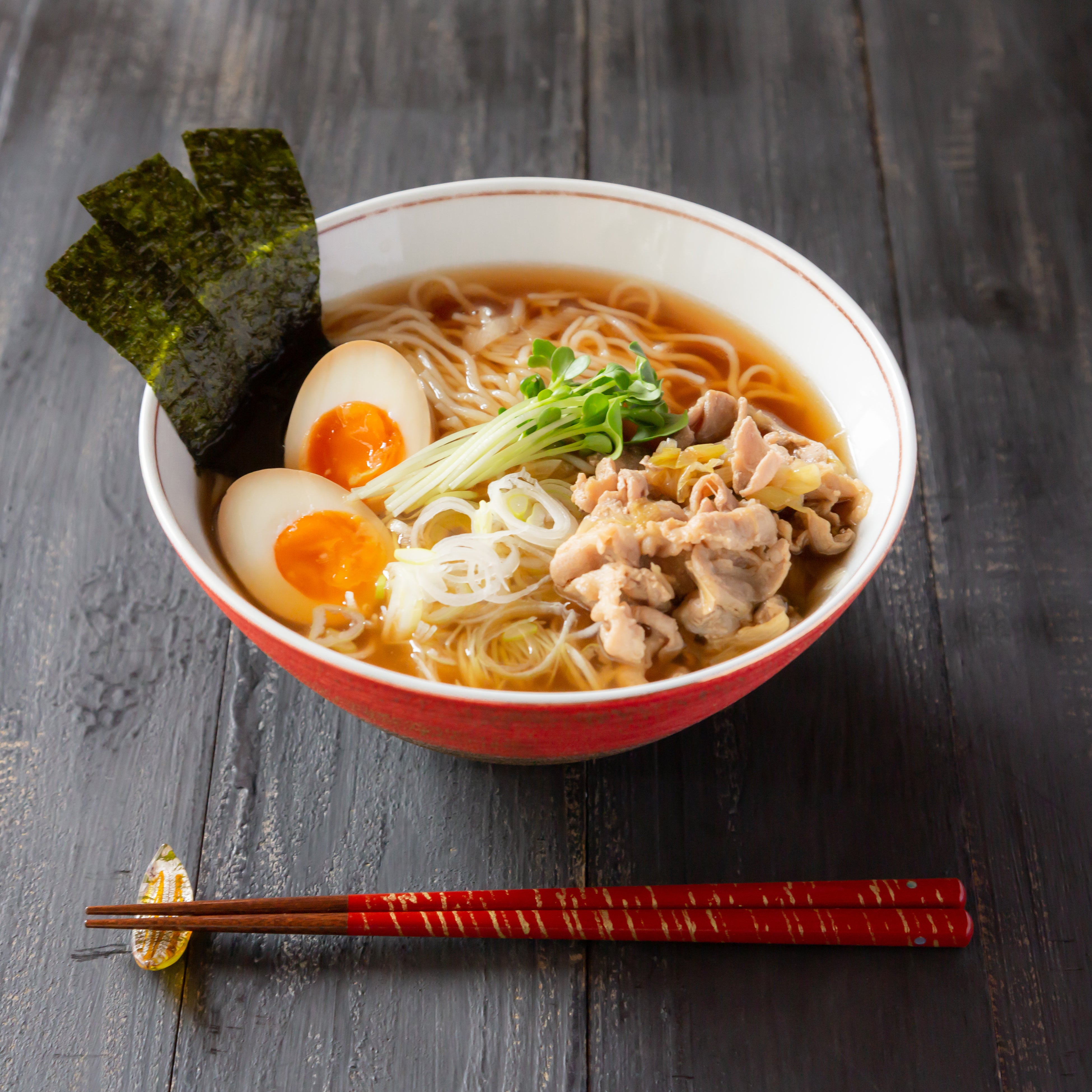 調理写真（グルテンフリー醤油ラーメン）