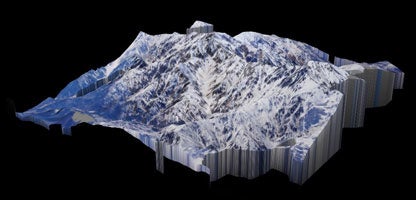 ３Ｄ北アルプス　生成画像　イメ―ジ