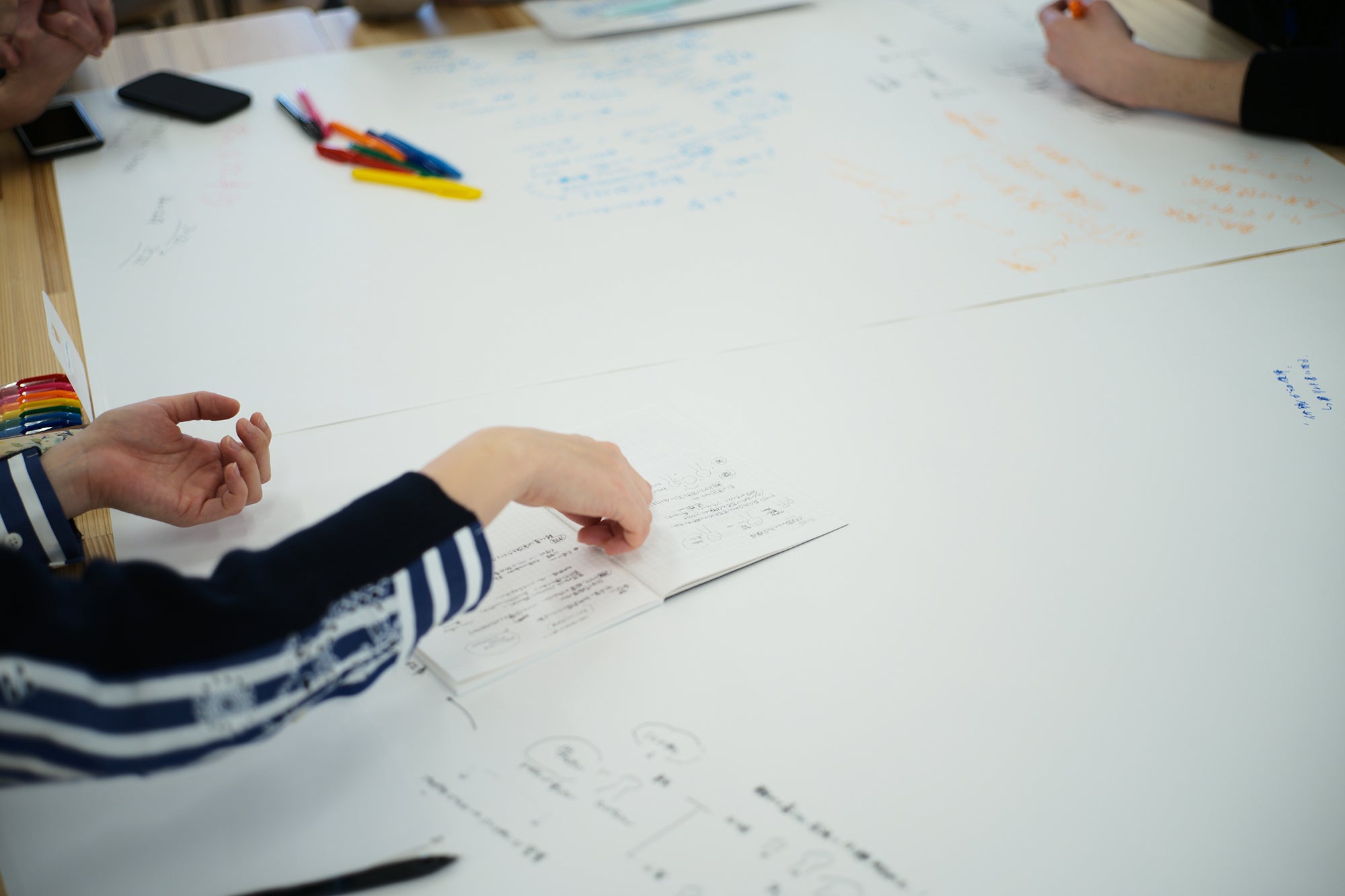 実施期間中に、武蔵野美術大学市ヶ谷キャンパスで行われたプログラムの様子。