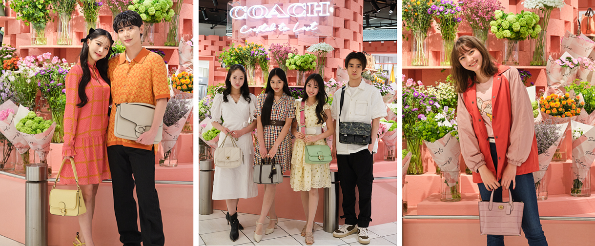 希少】コーチ パース キスロック 水原希子 スターリべット メタル