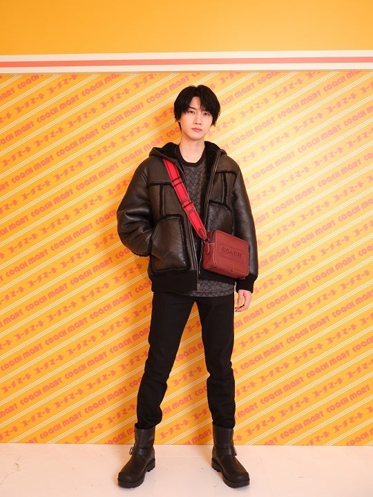 COACH ビジュー装飾 スカジャン M 仲里依紗着用　サテン 👘👗